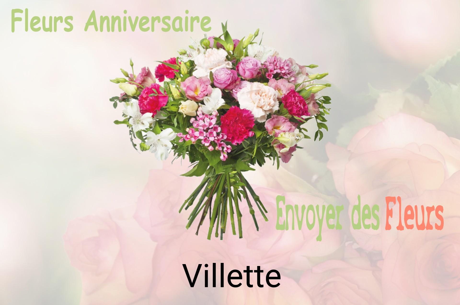 Bouquet de fleurs d’anniversaire livré à Villette